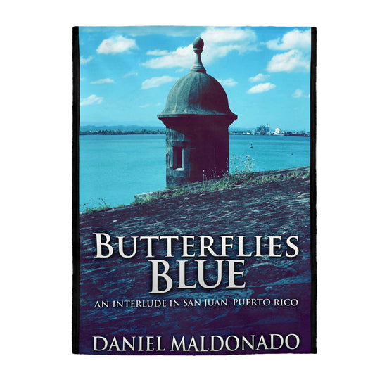 Butterflies Blue - Velveteen Plush Blanket