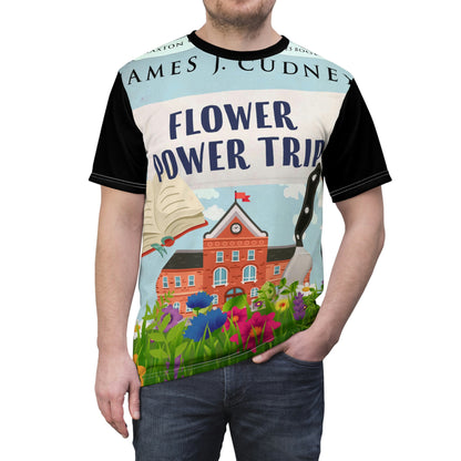 Flower Power Trip - Unisex All-Over Print Cut & Sew T-Shirt