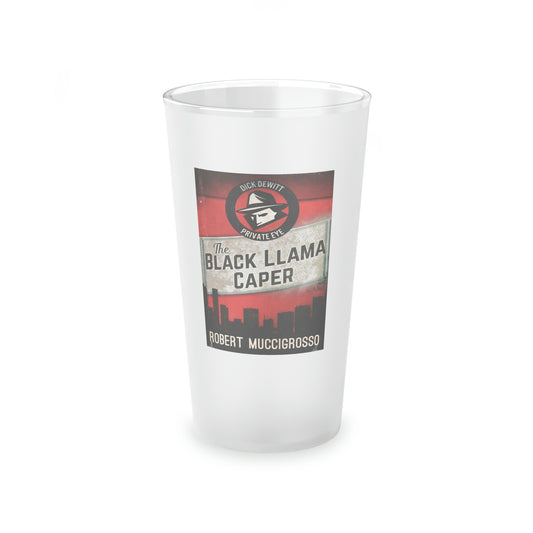 The Black Llama Caper - Frosted Pint Glass