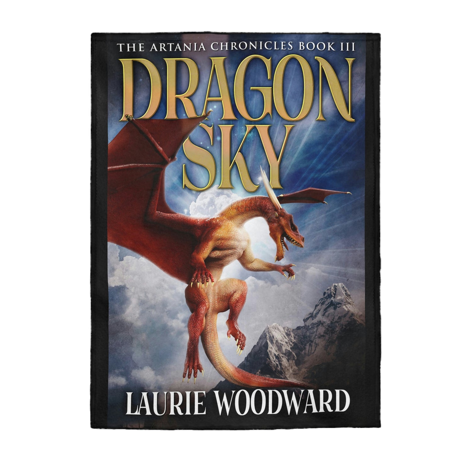 Dragon Sky - Velveteen Plush Blanket