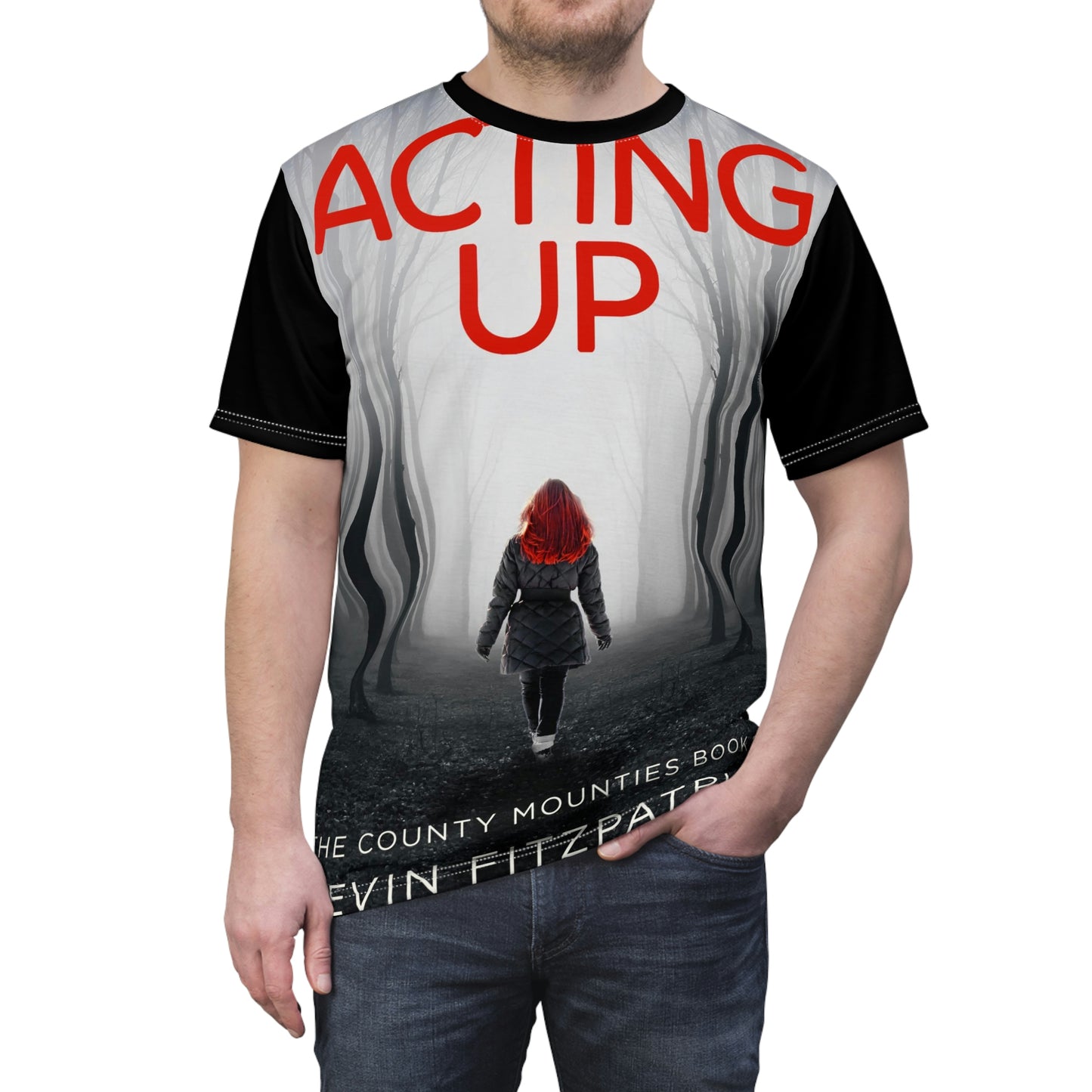 Acting Up - Unisex All-Over Print Cut & Sew T-Shirt