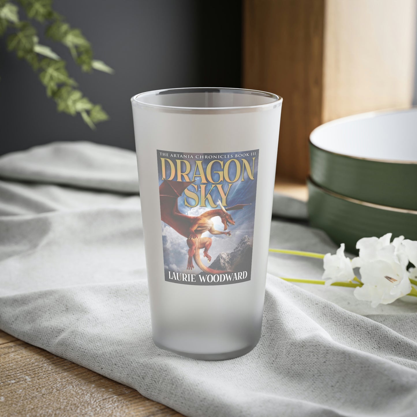 Dragon Sky - Frosted Pint Glass