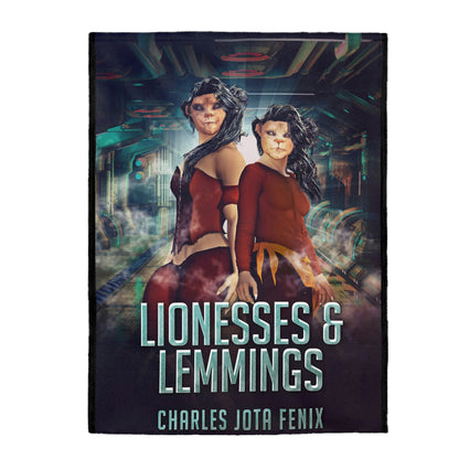 Lionesses & Lemmings - Velveteen Plush Blanket