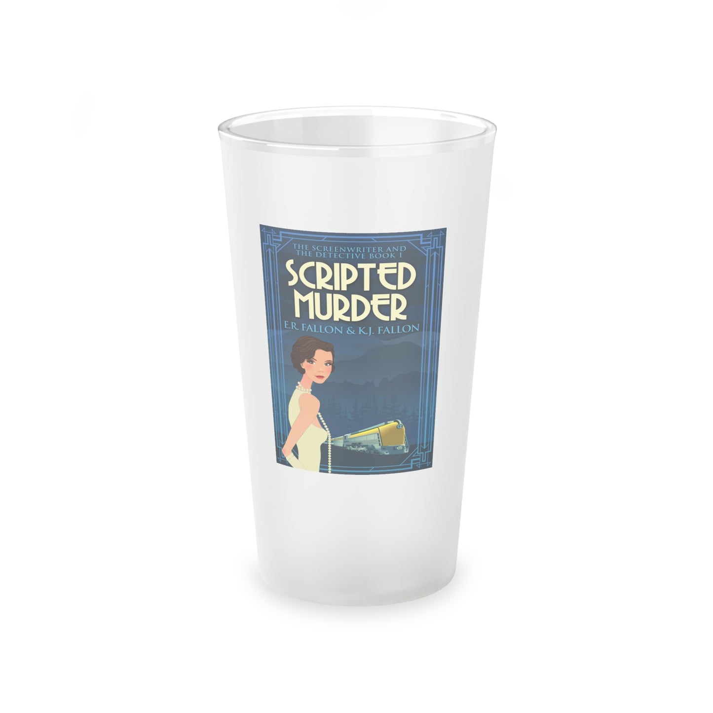 Scripted Murder - Frosted Pint Glass