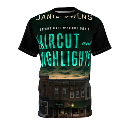 Haircut and Highlights - Unisex All-Over Print Cut & Sew T-Shirt