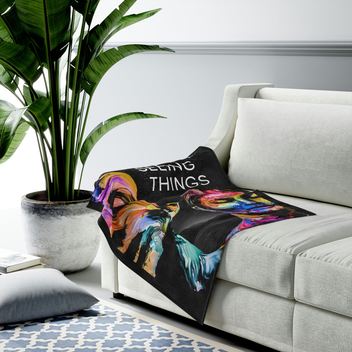 Seeing Things - Velveteen Plush Blanket