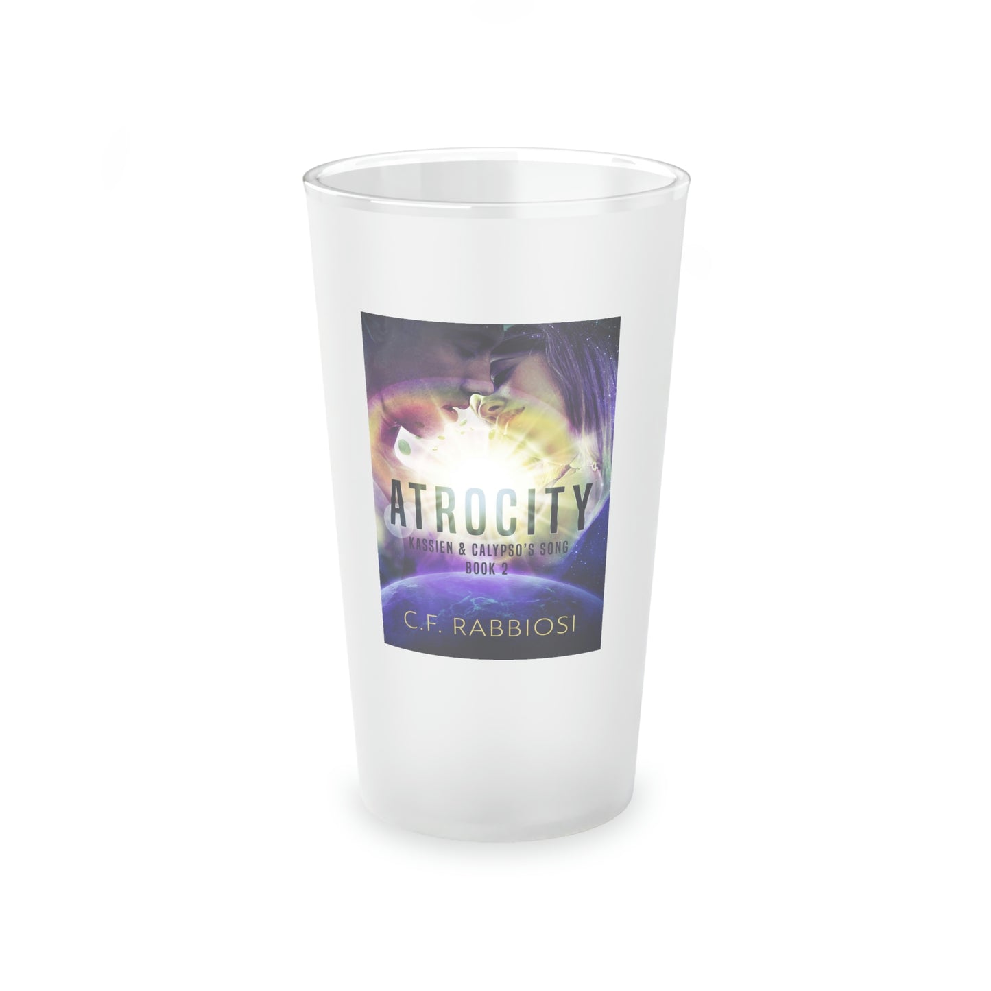 Atrocity - Frosted Pint Glass