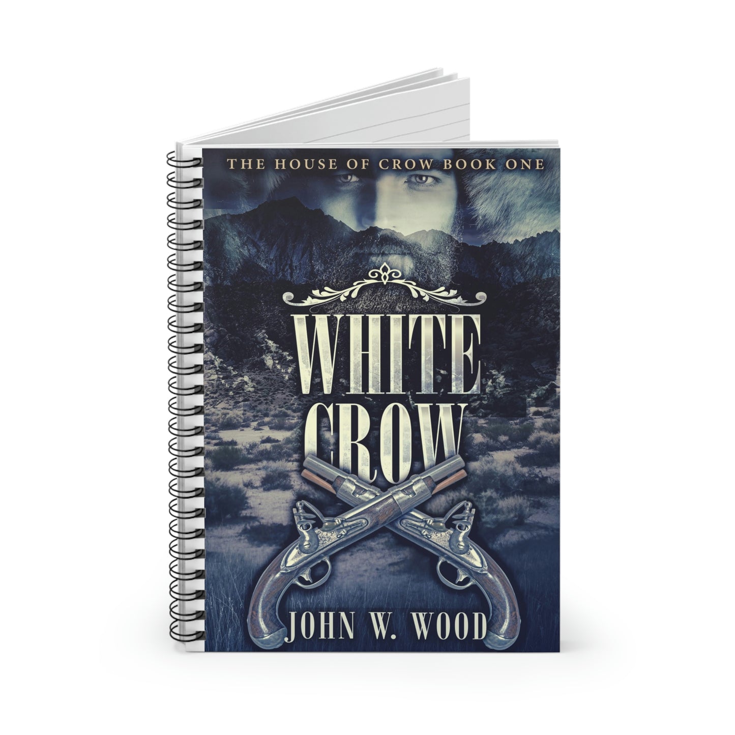 White Crow - Spiral Notebook