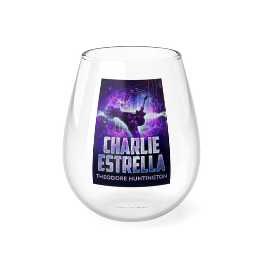 Charlie Estrella - Stemless Wine Glass, 11.75oz