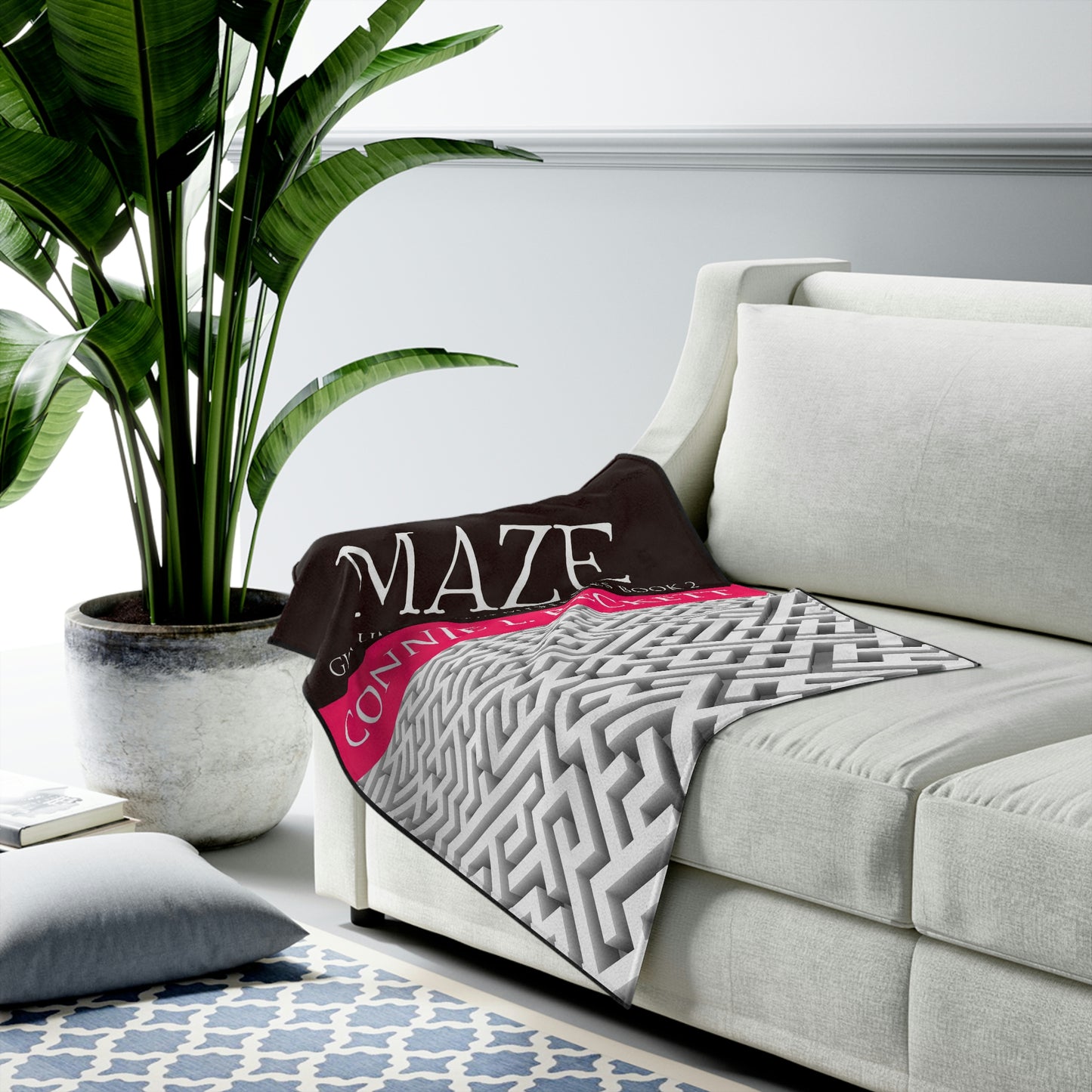MAZE - Velveteen Plush Blanket