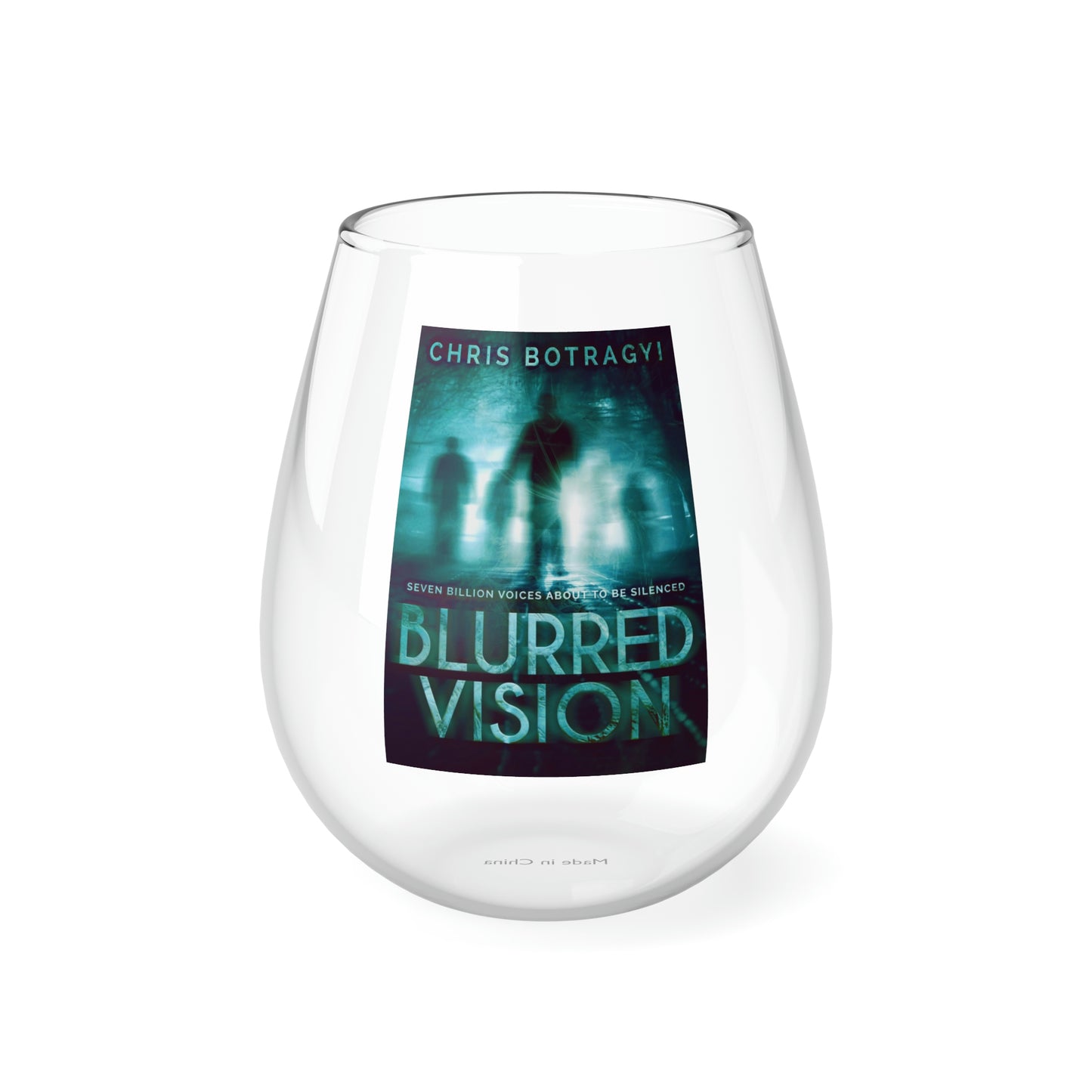 Blurred Vision - Stemless Wine Glass, 11.75oz
