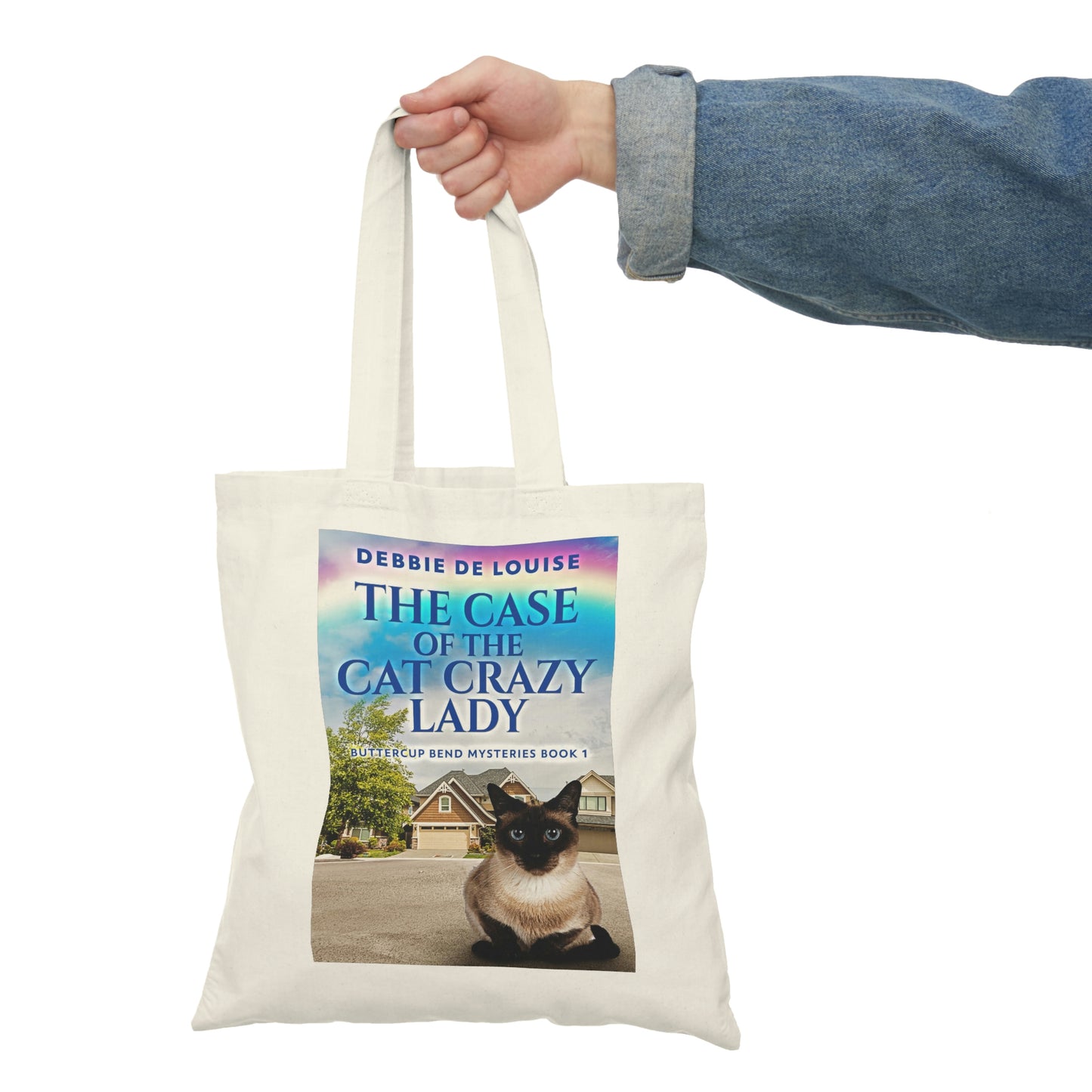 The Case Of The Cat Crazy Lady - Natural Tote Bag