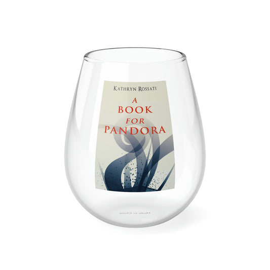 A Book For Pandora - Stemless Wine Glass, 11.75oz