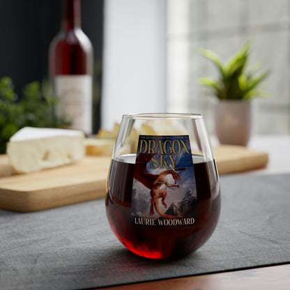 Dragon Sky - Stemless Wine Glass, 11.75oz