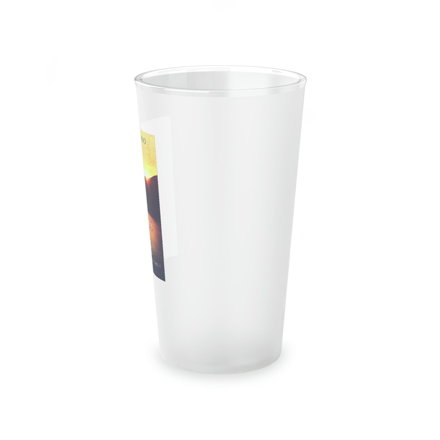 Islands Of Fire - Frosted Pint Glass