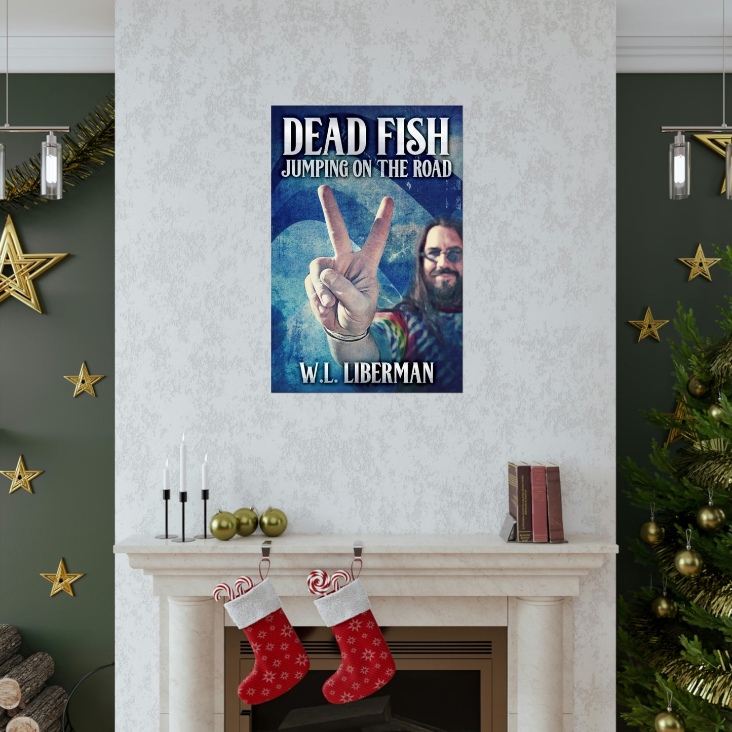 Dead Fish Jumping On The Road - Matte Poster