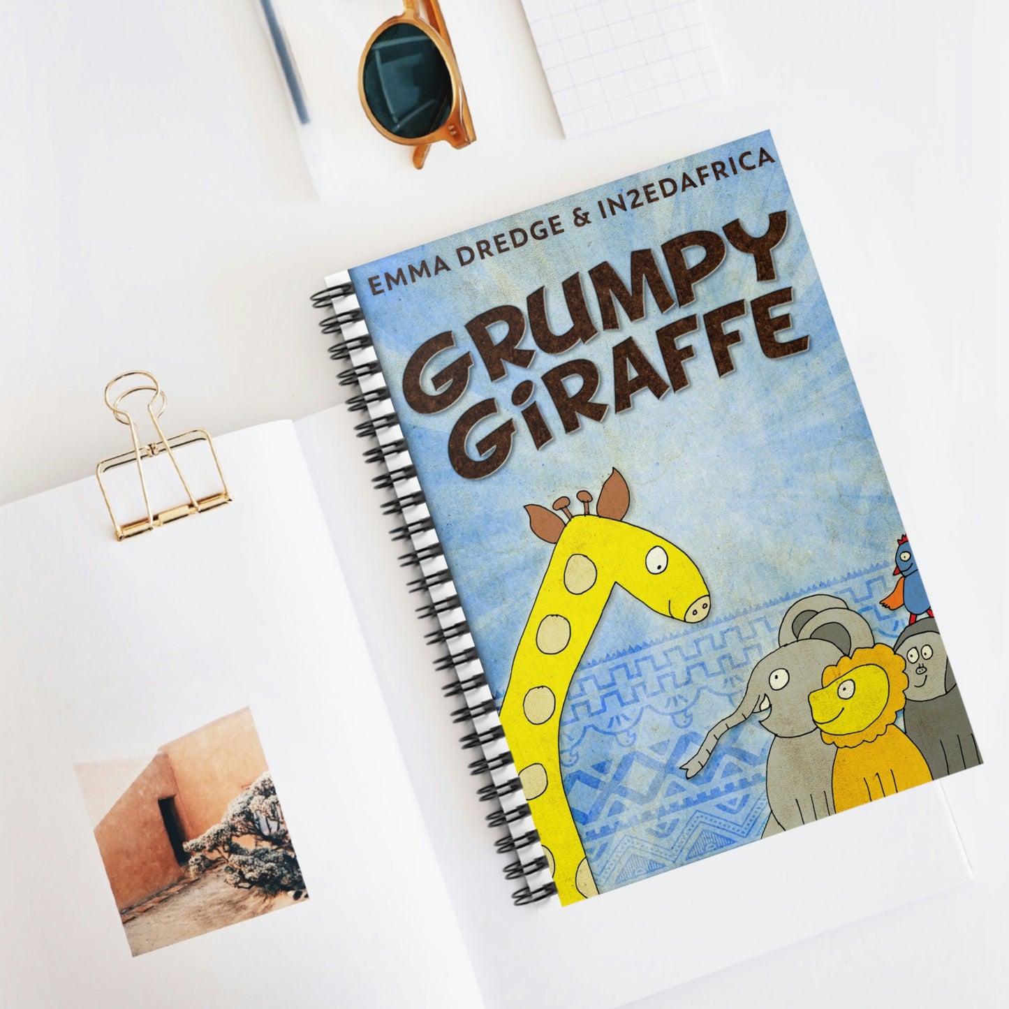 Grumpy Giraffe - Spiral Notebook