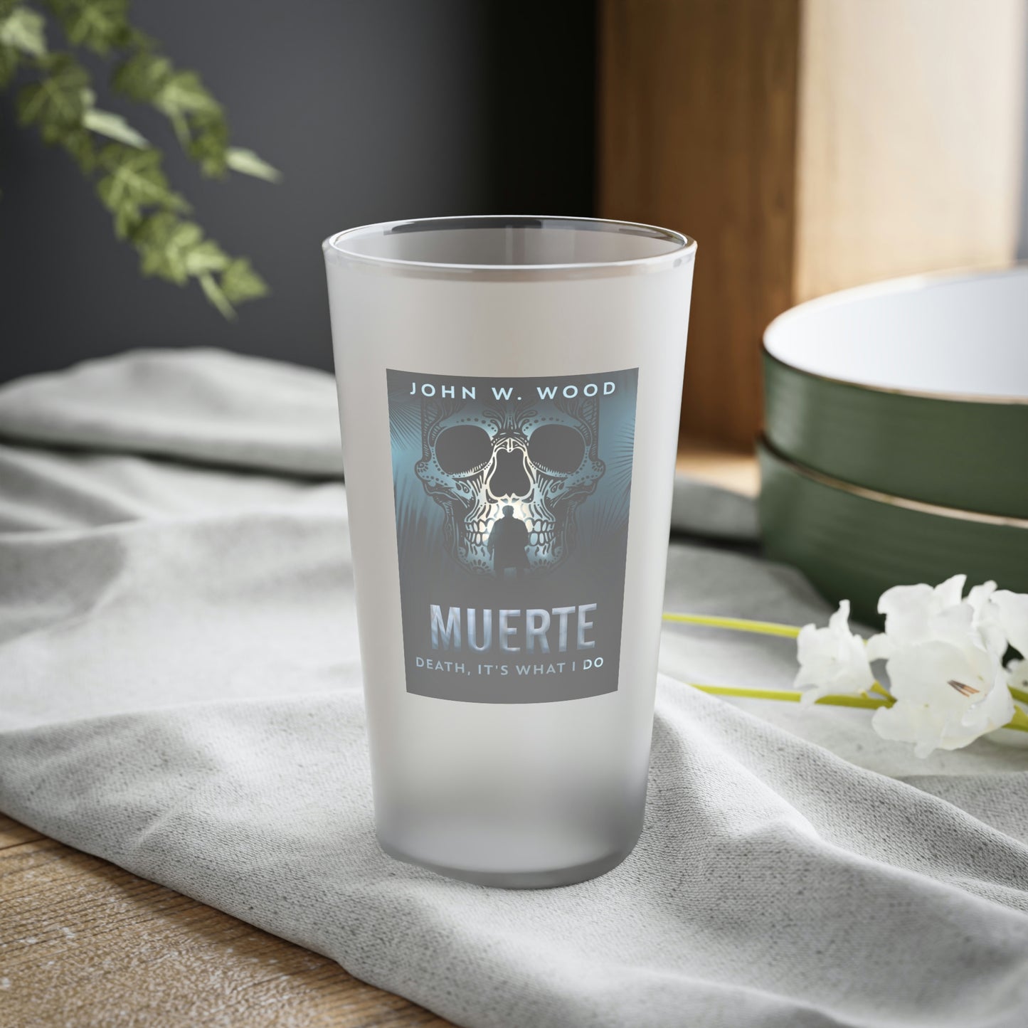 Muerte - Death, It's What I Do - Frosted Pint Glass