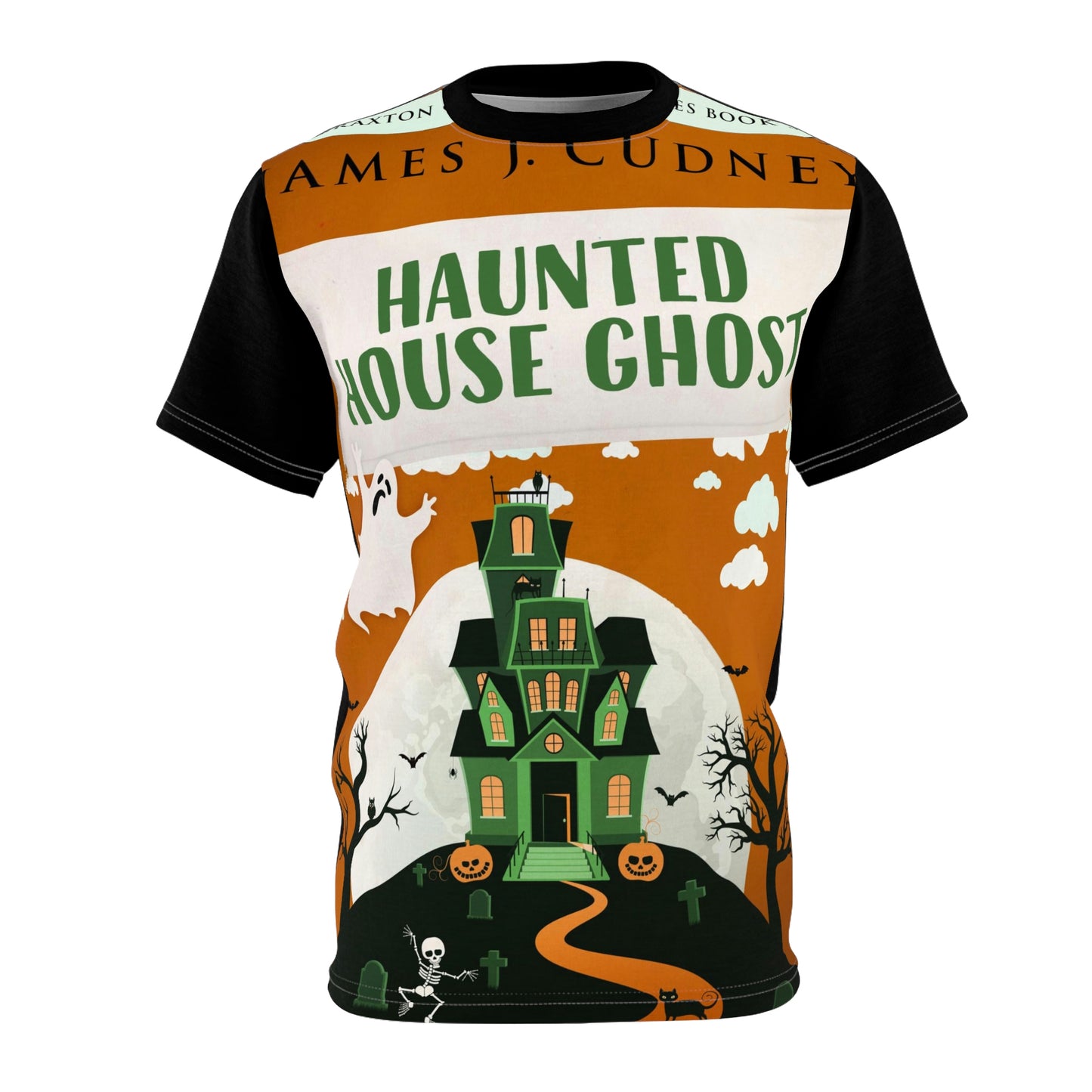 Haunted House Ghost - Unisex All-Over Print Cut & Sew T-Shirt