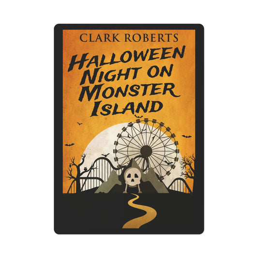 Halloween Night On Monster Island - Playing Cards