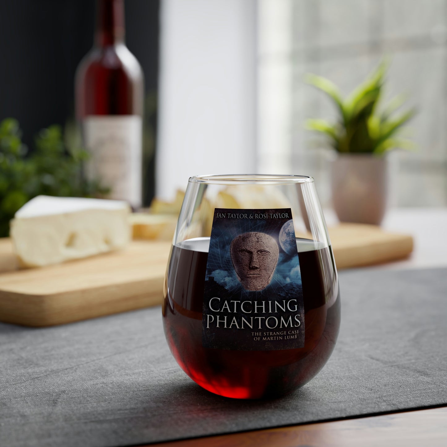 Catching Phantoms - Stemless Wine Glass, 11.75oz