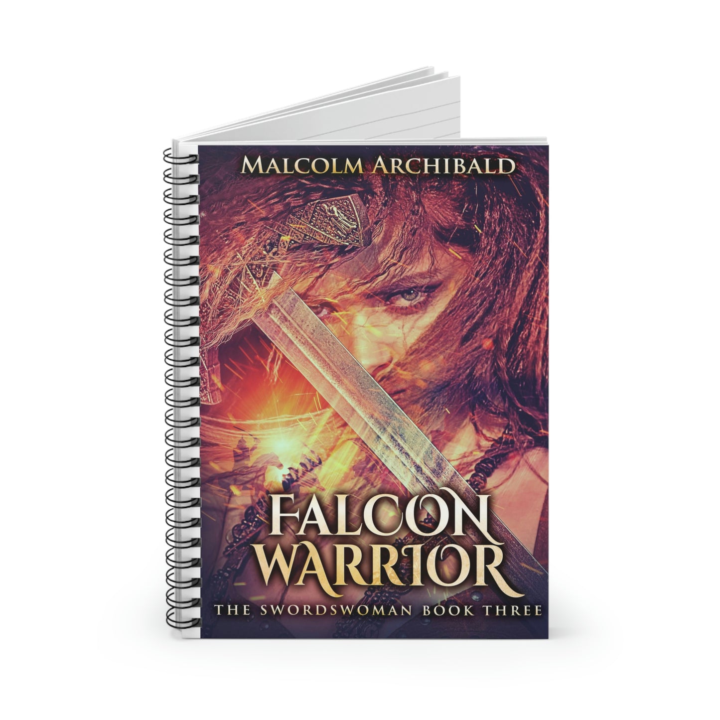 Falcon Warrior - Spiral Notebook