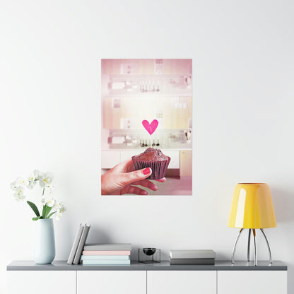 Love And Cupcakes - Matte Poster