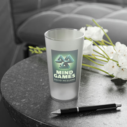 Mind Games - Frosted Pint Glass