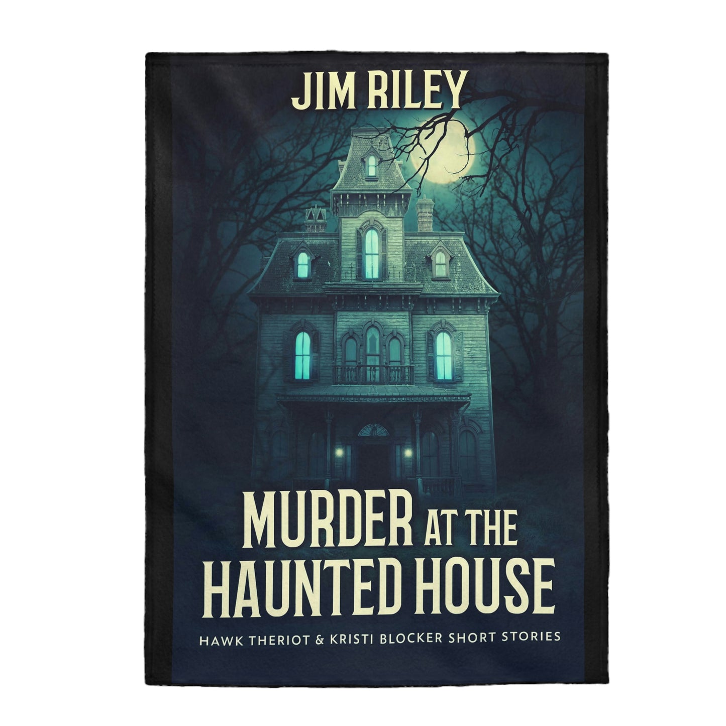 Murder at the Haunted House - Velveteen Plush Blanket
