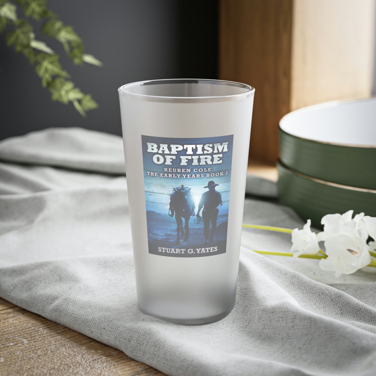 Baptism Of Fire - Frosted Pint Glass