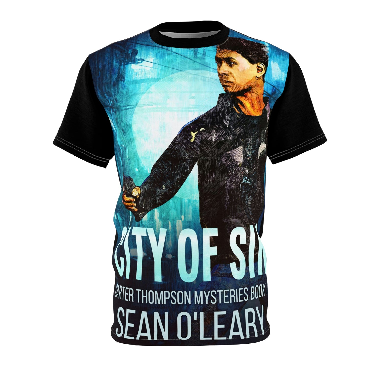 City Of Sin - Unisex All-Over Print Cut & Sew T-Shirt