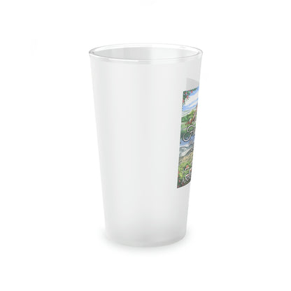 Flowers In Bloom - Frosted Pint Glass
