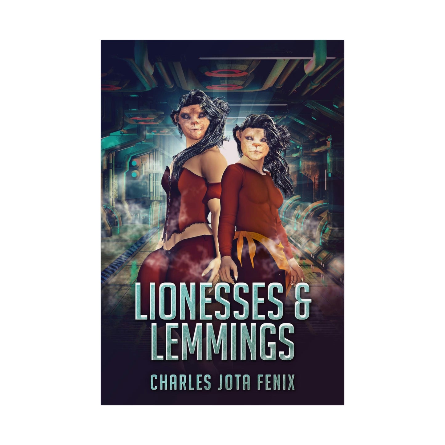 Lionesses & Lemmings - Rolled Poster