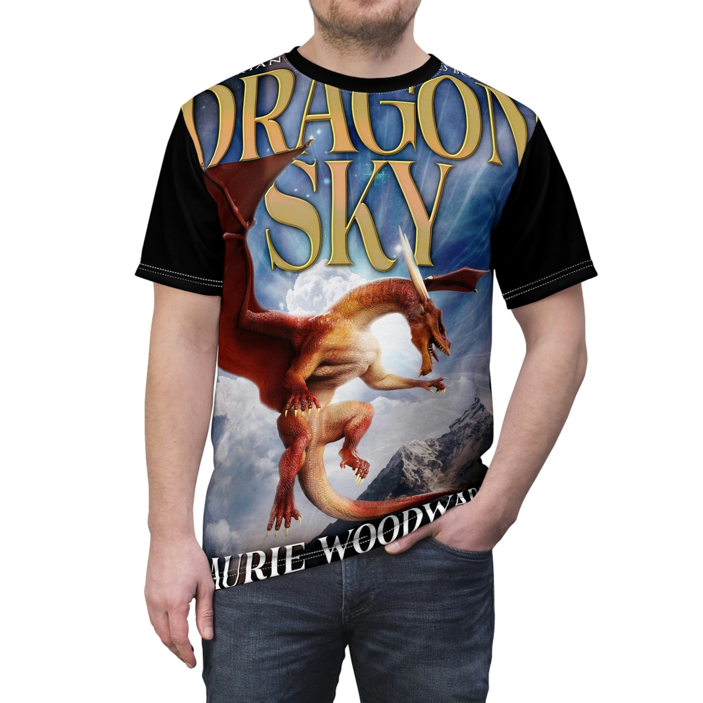Dragon Sky - Unisex All-Over Print Cut & Sew T-Shirt
