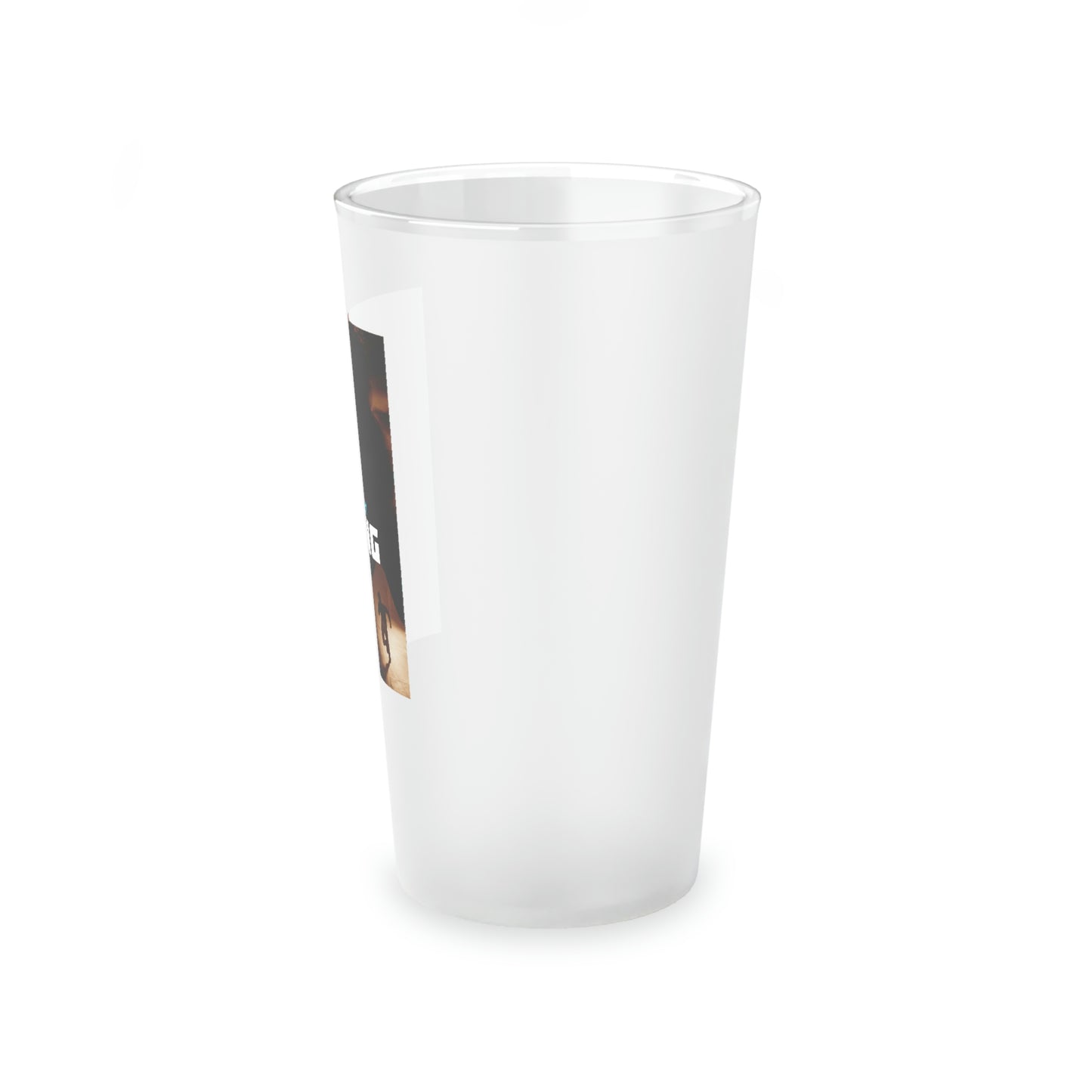 Running Steel - Frosted Pint Glass