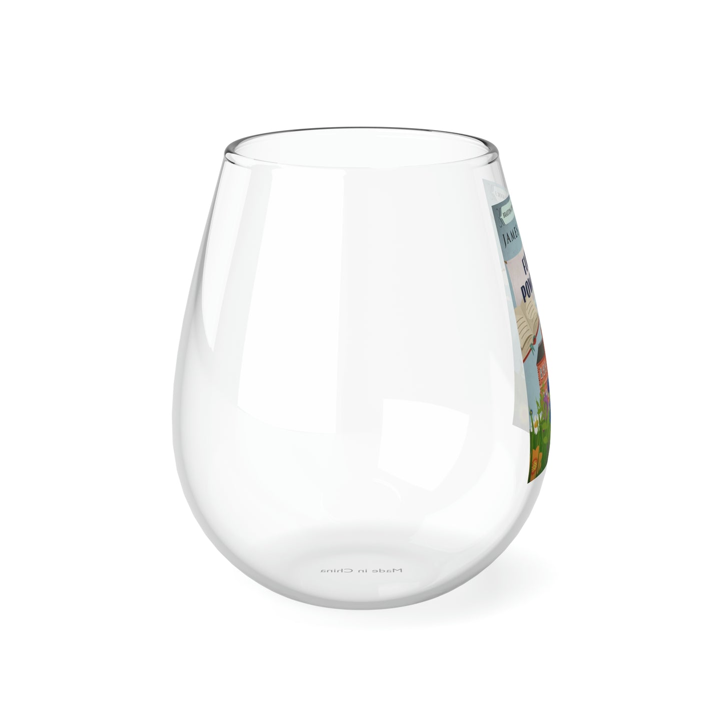 Flower Power Trip - Stemless Wine Glass, 11.75oz