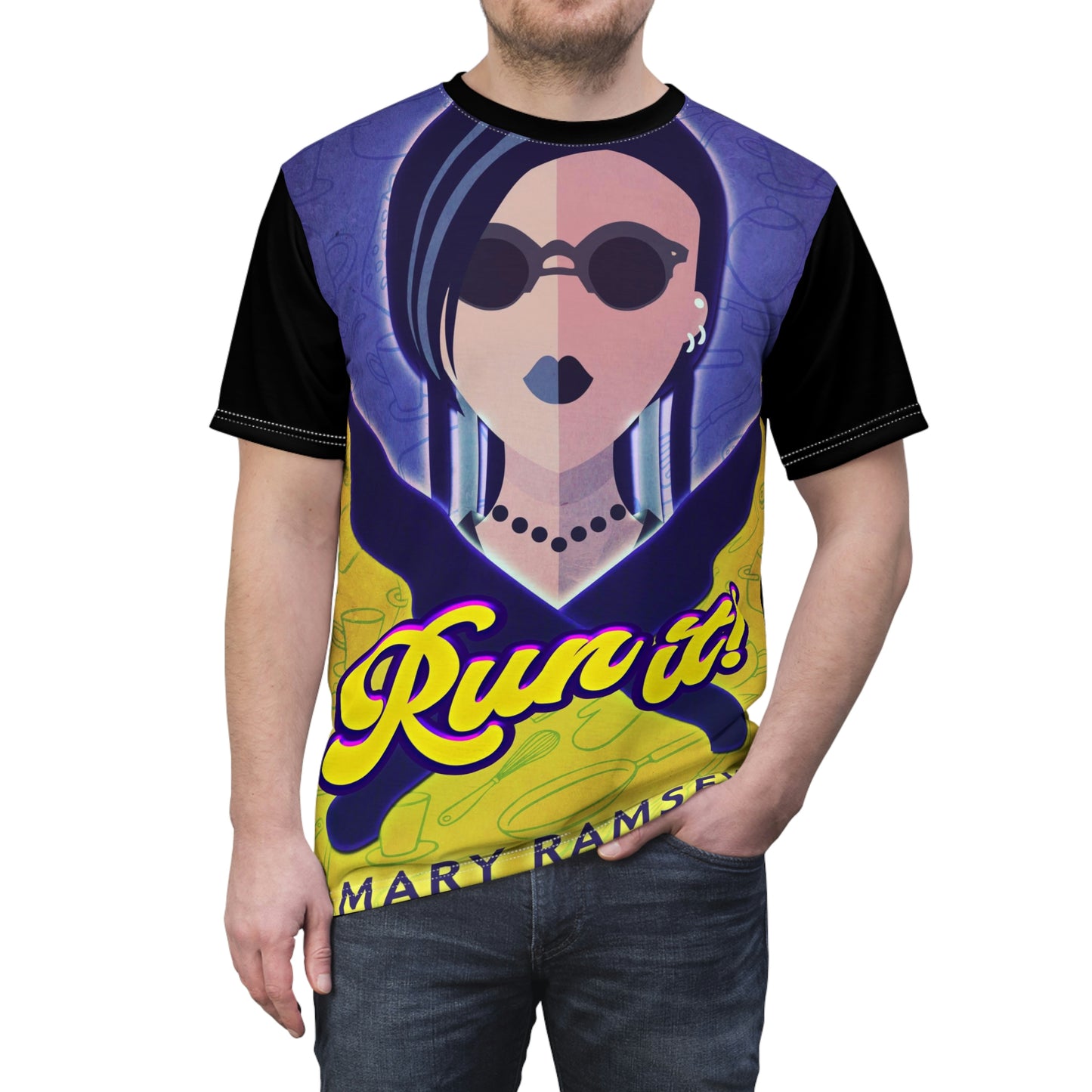 Run It! - Unisex All-Over Print Cut & Sew T-Shirt
