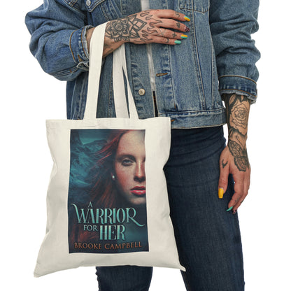 A Warrior For Her - Natural Tote Bag