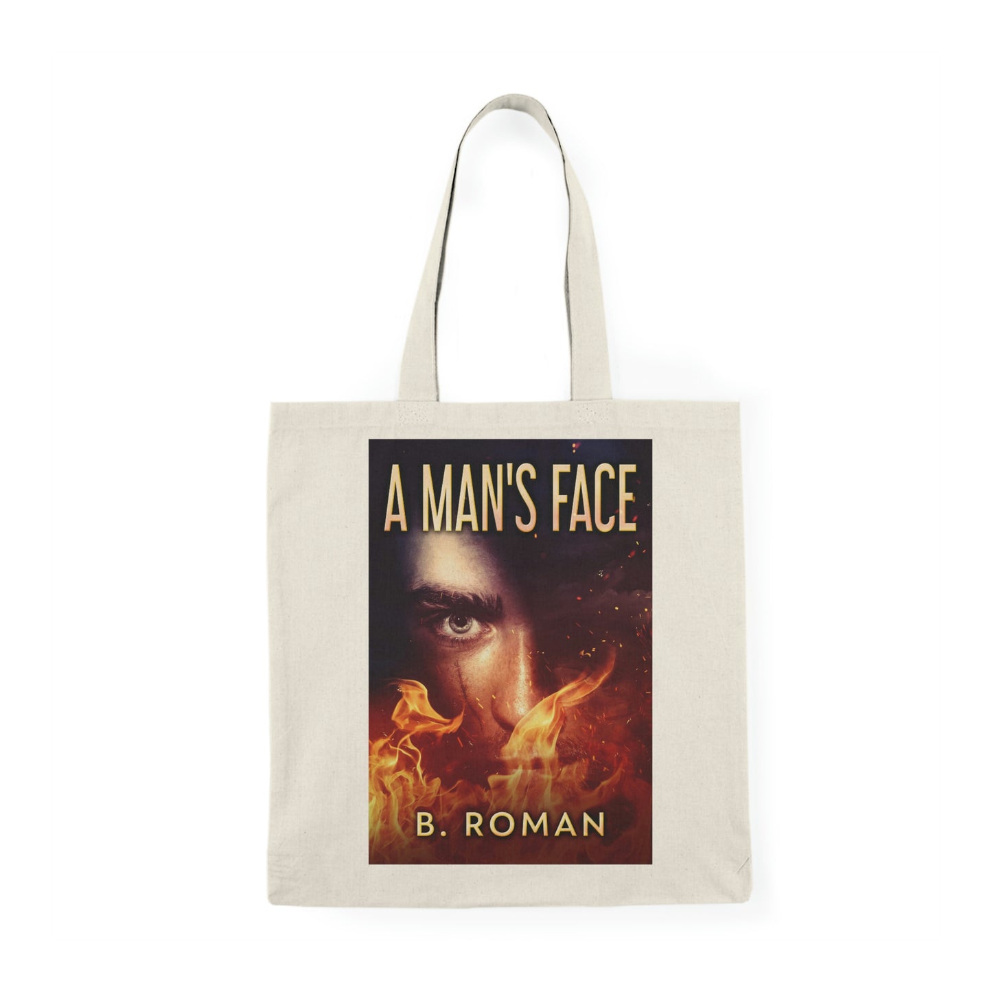 A Man's Face - Natural Tote Bag