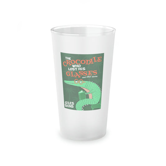 The Crocodile Who Lost His Glasses - Frosted Pint Glass