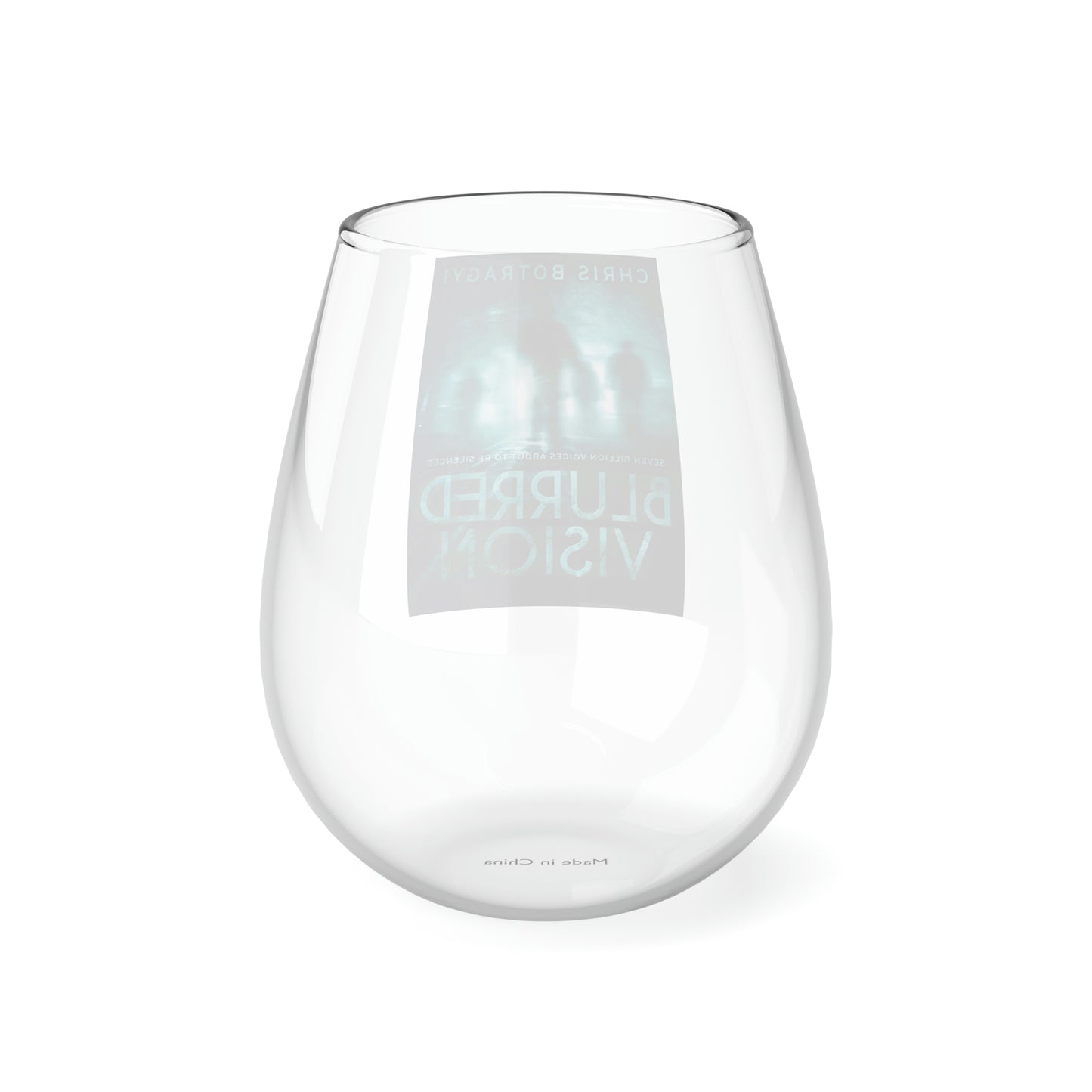 Blurred Vision - Stemless Wine Glass, 11.75oz