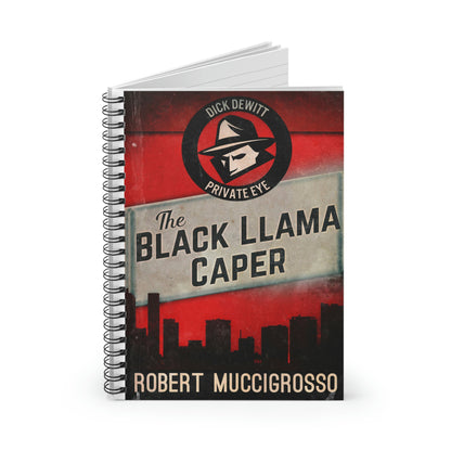 The Black Llama Caper - Spiral Notebook