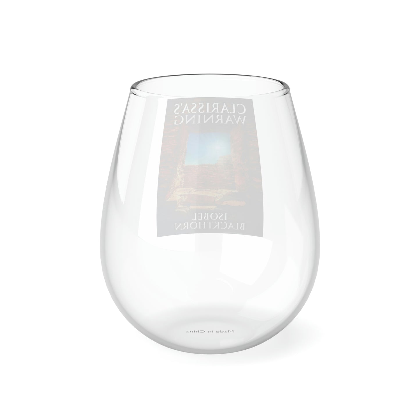 Clarissa's Warning - Stemless Wine Glass, 11.75oz