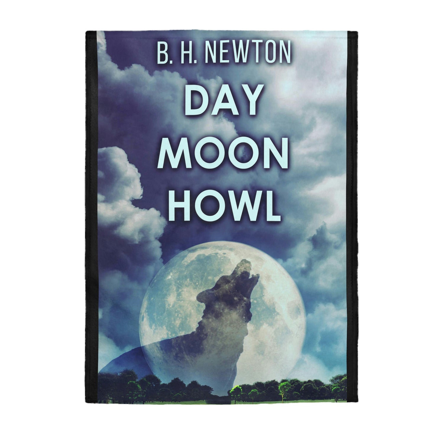 Day Moon Howl - Velveteen Plush Blanket