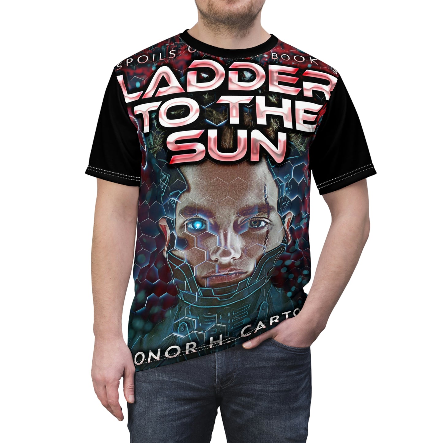 Ladder To The Sun - Unisex All-Over Print Cut & Sew T-Shirt
