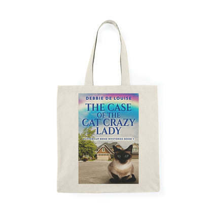The Case Of The Cat Crazy Lady - Natural Tote Bag