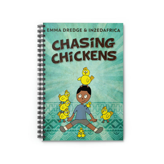 Chasing Chickens - Spiral Notebook