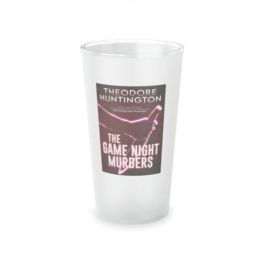 The Game Night Murders - Frosted Pint Glass
