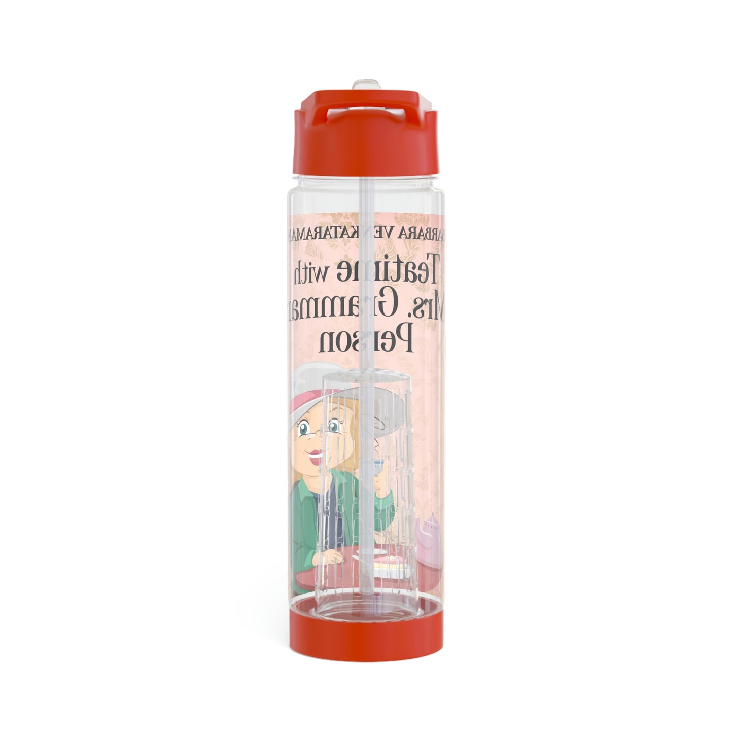 Teatime With Mrs. Grammar Person - Infuser Water Bottle