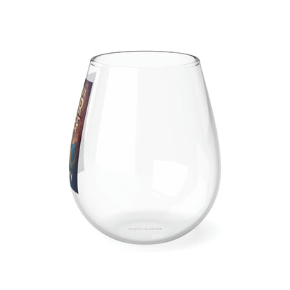 Absaroka War Chief - Stemless Wine Glass, 11.75oz